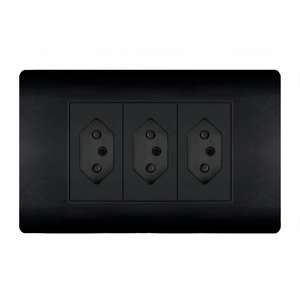 Interruptor de pared eléctrico estándar brasileño de 20A con enchufe y toma de corriente con USB Tipo-C 118, enchufe de pared con lámpara. - Product Image 6