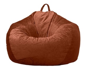 Peluche Microsuede Sedia del Sacchetto di Fagiolo Della Copertura Della Peluche di Stoccaggio o di Gomma Piuma di Memoria Beanbag Della Copertura di Ricambio per Adulti - Product Image 2