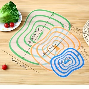 Planche à découper les fruits givrée antidérapante transparente pour cuisine, usage domestique, pièce unique - Product Image 3