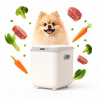 Robot culinaire pour animaux de compagnie 3,5 L 500 W, préparateur automatique de repas frais pour chiens et chats avec minuterie réglable de 5 à 300 minutes