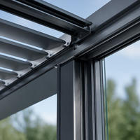 Pergola bioclimatique de luxe en aluminium avec commande de moteur électrique, design personnalisé, accessoires en option, villa extérieure