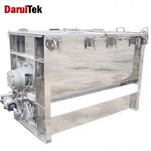 double helix ribbon mixer industrial powder mixer horizontal mixing machine with different volume