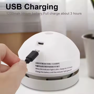 Mini aspirateur rechargeable pour bureau, table, clavier, avec brosse de nettoyage, pour la maison et le bureau - Product Image 4