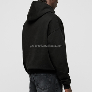 Hoodies épais et vierges de haute qualité, coupe courte, personnalisables avec logo, en coton 600-500 g/m², coupe oversize et carrée pour hommes - Product Image 4