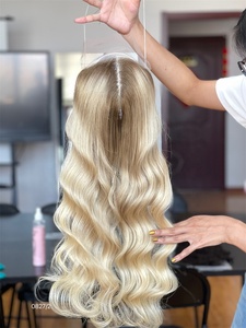 2025 SHY Hair Nuevo diseño 100% Cabello humano Mini peluca Frontal de encaje 8*8 Topper Salon Ombre Color para mujeres al por mayor - Product Image 3