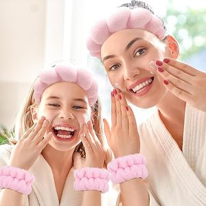 Bandeaux en éponge douce pour le visage, en tissu éponge, avec logo personnalisé 2026, couleur unie, pour femmes, maquillage, soin <span class=keywords><strong>de</strong></span> <span class=keywords><strong>la</strong></span> peau - Product Image 6