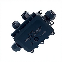 Boîtier de jonction étanche extérieur IP68 M2068-4TA 2 entrées 2 sorties avec bornier SAA CE ROHS pour électronique d'éclairage