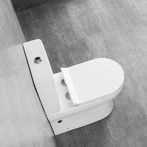 Chine Nouveau design Wc allongé Washdown Wc <span class=keywords><strong>Commode</strong></span> Cuvette de toilette en céramique P Trap Toilettes deux pièces pour salle de bain Hôtel - Product Image 3