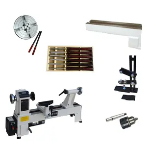 Standard3 long cylinder machining woodworking lathe with 6-inch chuck and 6-piece turning tool