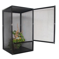 Cage en alliage d'aluminium caméléon terrarium reptile respirant durable et ne rouille pas