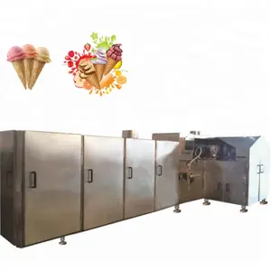 Best Price Commerical Automatic Sugar Biscuit Ice Cream Cone Making Production Line Rolled Waffle Cone Maker Machine for Sale