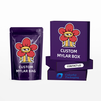 Imprimé personnalisé Unique Spécial Découpé Forme Irrégulière Comestible Cali Packs 8e Bouchon Anti-Odeur 3.5 Die Cut Mylar Sacs avec Boîtes