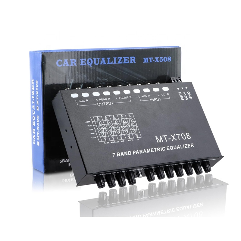 LDZS 7-Band Car Audio Equalizer - Front, Rear, Subwoofer