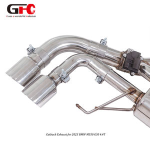 GFC Catback Escape para <span class=keywords><strong>BMW</strong></span> <span class=keywords><strong>330e</strong></span> G20 2,0 T B48 <span class=keywords><strong>Hybrid</strong></span> 2023 Silenciador único Sistema de doble válvula de doble punta - Product Image 3