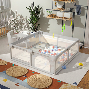 <span class=keywords><strong>Parc</strong></span> <span class=keywords><strong>pour</strong></span> bébé portable et sûr d'intérieur certifié CE CPC Motif animal Hauteur réglable Tapis en mousse Boules océaniques <span class=keywords><strong>pour</strong></span> les nourrissons - Product Image 4