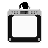 Balances parlantes OEM pour le poids corporel Pèse-personne de salle de bain parlante numérique précise, mise en marche et arrêt automatiques pour les personnes âgées ou malvoyantes