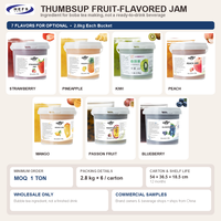 Selai Buah THUMBSUP 7 Rasa 2.8kg x 6 Karton Mangga Blueberry Stroberi Nanas untuk Bubble Tea Grosir