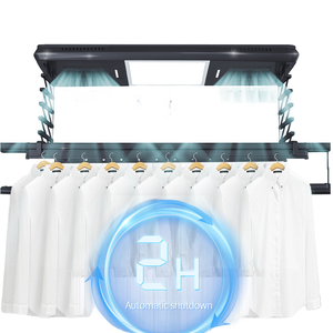 Automatique Électrique <span class=keywords><strong>Chauffant</strong></span> Plafond Levant Sèche-<span class=keywords><strong>Linge</strong></span> Éclairage LED Télécommande Intelligente Économie D'énergie Maison Intérieur - Product Image 2