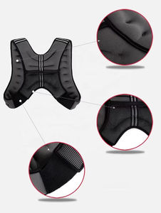Gilet lesté réfléchissant avec poches et boucles réglables pour la marche, la course, la gym et le jogging - Product Image 3
