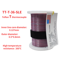 Fil de compensation pour thermocouple de 300 mètres (1000 pieds) par rouleau TT-T-30-SLE TT-T-36-SLE – Fil d'extension de température pour thermocouple