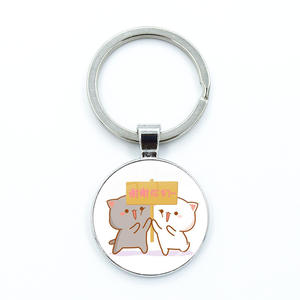 <span class=keywords><strong>Mitao</strong></span> mignon pêche chat pendentif breloque porte-clés alliage cartable ornements porte-clés pour couples amis ou famille bijoux cadeaux - Product Image 1