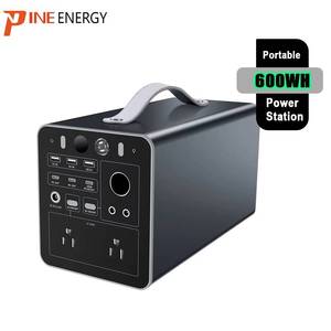 เครื่องกำเนิดไฟฟ้าพกพาความจุสูง 600WH สำหรับใช้งานกลางแจ้ง พร้อมปลั๊ก EU แบตเตอรี่ลิเธียมสำหรับรถยนต์  สถานีจ่ายไฟสำรอง พลังงานแสงอาทิตย์ - Product Image 2