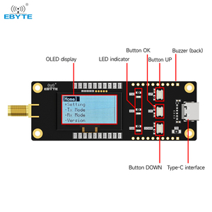 ชุดทดสอบและประเมินผลสำหรับบอร์ดพัฒนาโมดูล LoRa พร้อมหน้าจอ OLED และตัวรับส่งสัญญาณ RF รุ่น Ebyte ODM E22-900TBH-SC สำหรับการพัฒนาขั้นที่สอง - Product Image 4