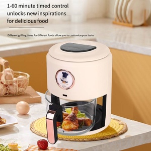 Freidora de aire, freidora de aire multifuncional <span class=keywords><strong>visual</strong></span> 5L, gran capacidad 1000W, freidora de aire doméstica temporizada - Product Image 3
