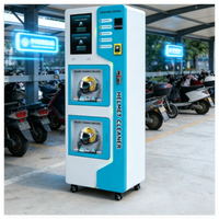 Machine de nettoyage de casques en libre-service, performances fiables, écran tactile 22 pouces, options multiples, fonction de nettoyage automatique par pièces.