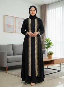 Tendance 2026 : Abaya Modeste du Moyen-Orient pour Femme, Robe Brodé de Paillettes, Style Dubaï, Inspirée du Ramadan et de l'Aïd, pour Musulmanes - Product Image 5