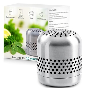 Desodorante para Refrigerador de Acero Inoxidable de Larga Duración |   Eliminador de Olores Ecológico para Refrigerador, Auto y Hogar - Product Image 1