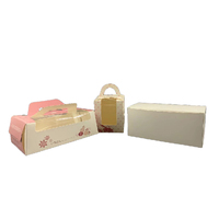 Caja de embalaje con logotipo personalizado para taza de pastel, caja de papel artesanal para limpieza de ventana, servicio de magdalenas, caja de papel para llevar pasteles