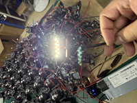 Nouvelles Perles Lumineuses LED Œil de Diable Ambre pour Panneau de Voiture, Éclairage Décoratif, Accessoires de Modification Automobile