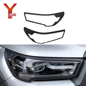 YCSUNZ 4x4 cubierta de luz de cabeza para Toyota <span class=keywords><strong>Hilux</strong></span> 2020 <span class=keywords><strong>2021</strong></span> negro Abs cubierta de lámpara delantera de plástico accesorios exteriores - Product Image 1