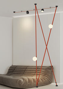 Pince suspendue avec fil DC48V ceinture magnétique tissée noire Module d'éclairage de ceinture en tissu moderne architectural éclairage de piste Flexible - Product Image 5