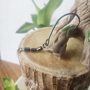 Tripla <span class=keywords><strong>figura</strong></span> otto anelli alla rinfusa modello Premium ganci per la bocca di cavallo barbiere grandi occhi esca Spinner ami per la pesca - Product Image 2