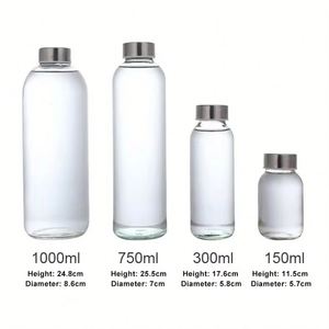 ขวดน้ำกีฬาแบบมีโลโก้สั่งทำพิเศษ ขวดแก้วใหม่พร้อมปลอกผ้า - Product Image 3