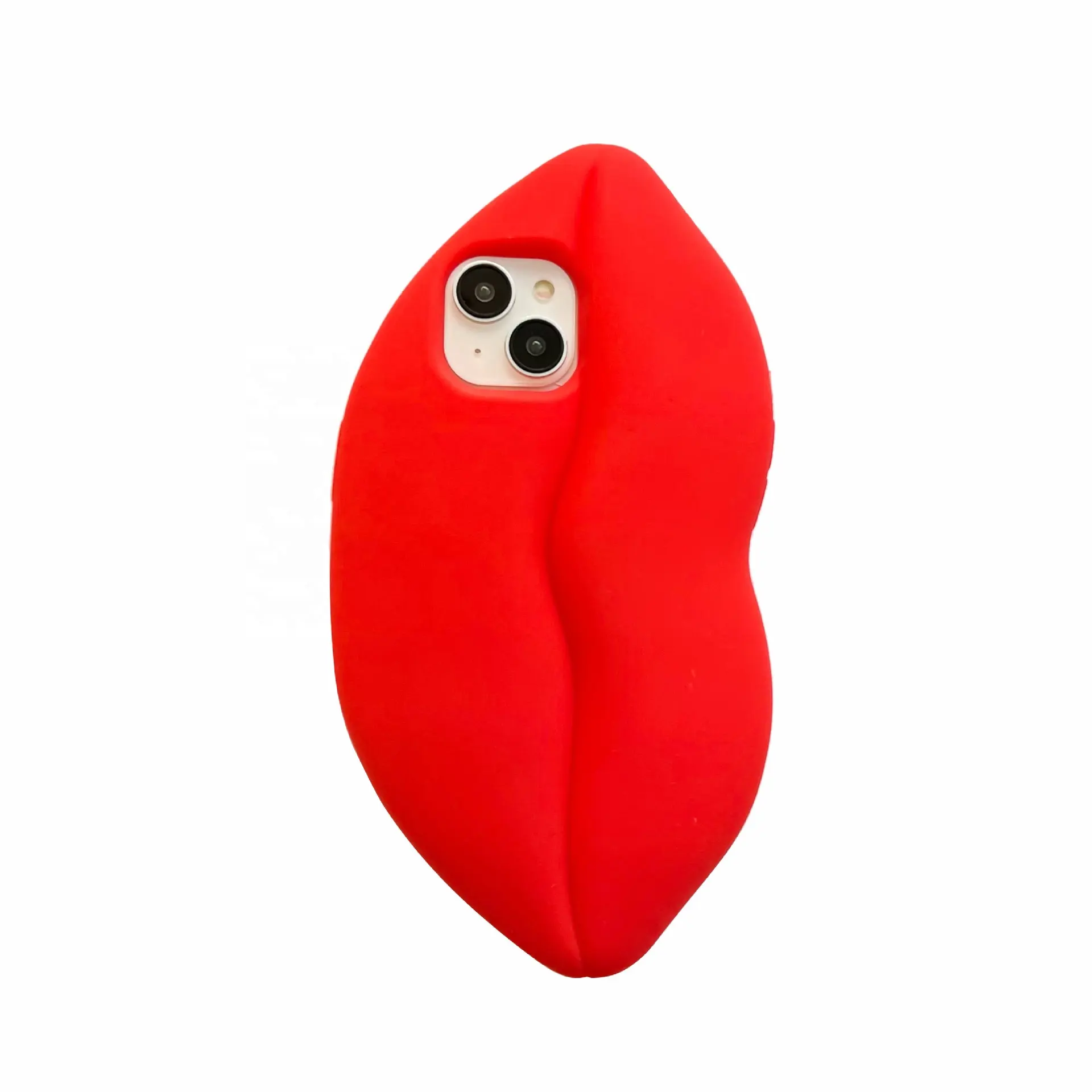Креативный Забавный дизайн красные губы силиконовый чехол противоударный чехол для телефона iPhone 11 12 13 14 15 Pro