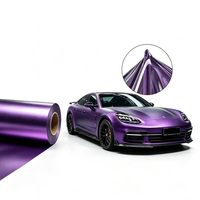 1.52*15M mat fantôme minuit violet TPU PPF anti-rayures véhicule emballage Film voiture Wrap vinyle