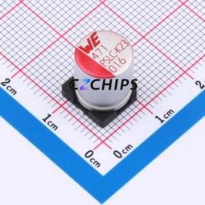 Condensateur solide SMD 875075361005, D10xL12.4mm (Capacité : 470uF) (Précision : 20%) Tension nominale : 16V - Product Image 1