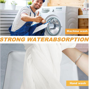 Tête de balai humide <span class=keywords><strong>Kentucky</strong></span> à poignée pivotante MSJ, pour usage commercial et industriel, remplacement, non tissé, extrémité coupée, nettoyage des sols avec haute visibilité - Product Image 5