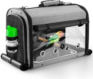 Sac de transport pour oiseaux, cage de voyage pour oiseaux avec support, sac à dos léger pour perroquet, sac de voyage portable pour oiseaux, sac pour animaux de compagnie - Product Image 1
