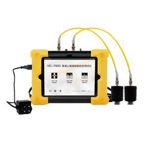 Комплексный тестер дефектов бетона HC-F800, двухканальный прибор для измерения глубины и ширины трещин, 8-дюймовый цветной ЖК-дисплей, 1 год гарантии - Product Image 1