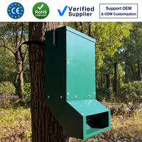 Distributeur automatique de nourriture pour cerfs JH-Mech, capacité 50 livres, résistant aux intempéries, robuste, alimentation par gravité