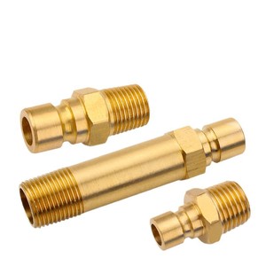 Boquilla de agua de cobre N9 con rosca M10x1.5 de conexión rápida y cabezal macho grande para sistema de enfriamiento de moldes - Product Image 1