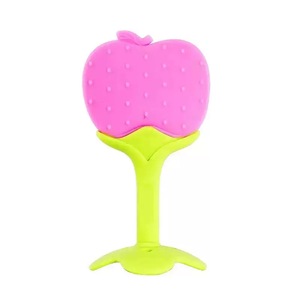 Mordedor Suave con Forma de Fruta Colorido, Precio de Fábrica, Venta al por Mayor, Silicona de Grado Alimenticio Libre de BPA, Unisex para Bebés de 0 a 24 <span class=keywords><strong>Meses</strong></span> - Product Image 1