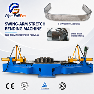 Double Head Rotating Arm Stretch Bender for Metal Profile Extrusion Channel Aluminum Bending Forming Equipment - Product Image 1