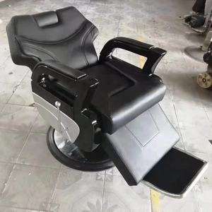 Silla de peluquero de lujo <span class=keywords><strong>LC</strong></span>, equipo de salón de corte de pelo de cuero sintético con bomba hidráulica para peluquerías - Product Image 4