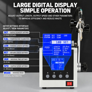 Machine à souder automatique haute puissance 150W, fer à souder de qualité industrielle, machine à distribuer de la soudure avec température numérique - Product Image 3