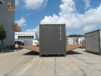 Conteneur maritime de 40 pieds, maison pliable extensible, maison préfabriquée, portable, pliable, café, bar, cuisine, atelier